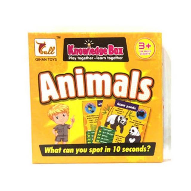 KNOWLEDGE BOX ANIMALS / ABC / MATH / kado hadiah mainan edukasi