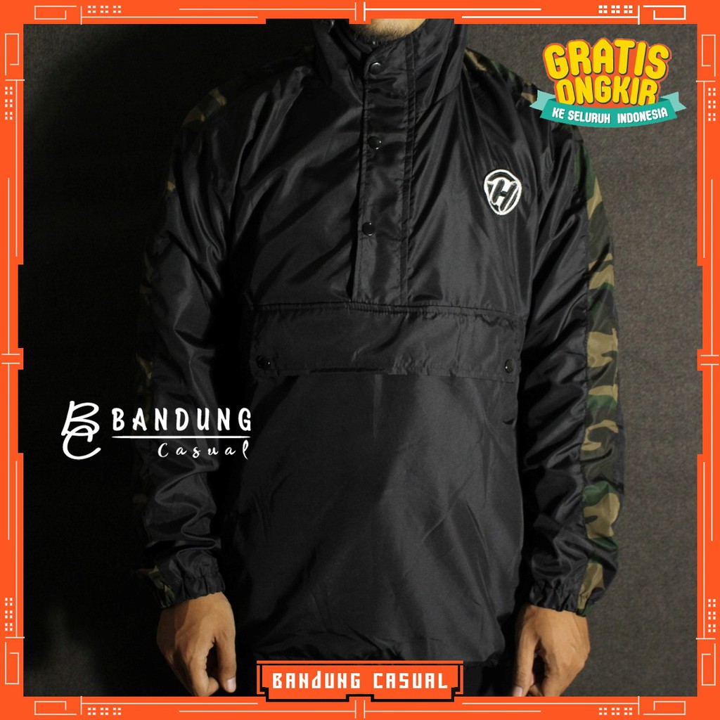 Jaket Taslan Cagoule Pria List Army Holdhand