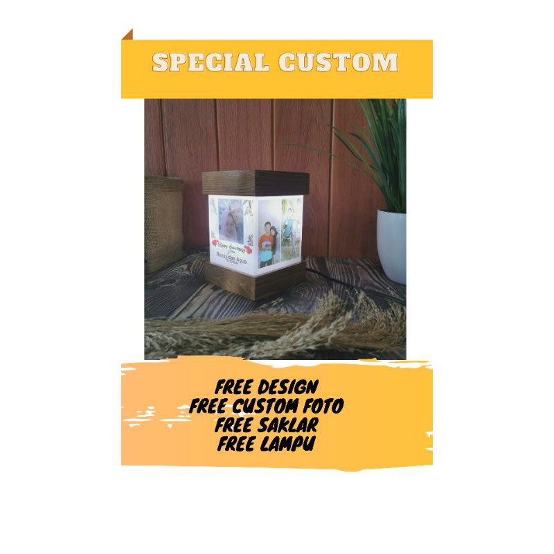 [SPECIAL CUSTOM] Lampu Hias Tidur Tumblr Custom Foto Hadiah Kado UlangTahun