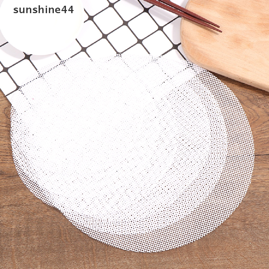 Sunshine Alastatakan Kukus Dim Sum Bahan Silikon Mesh Anti Lengket Reusable