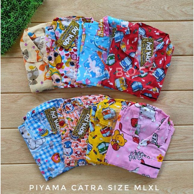 PROMO 3 PCS PIYAMA ANAK BAJU TIDUR ANAK 0 BULAN-16 TAHUN BAJU TIDUR ANAK LAKI LAKI BAJU TIDUR  ANAK