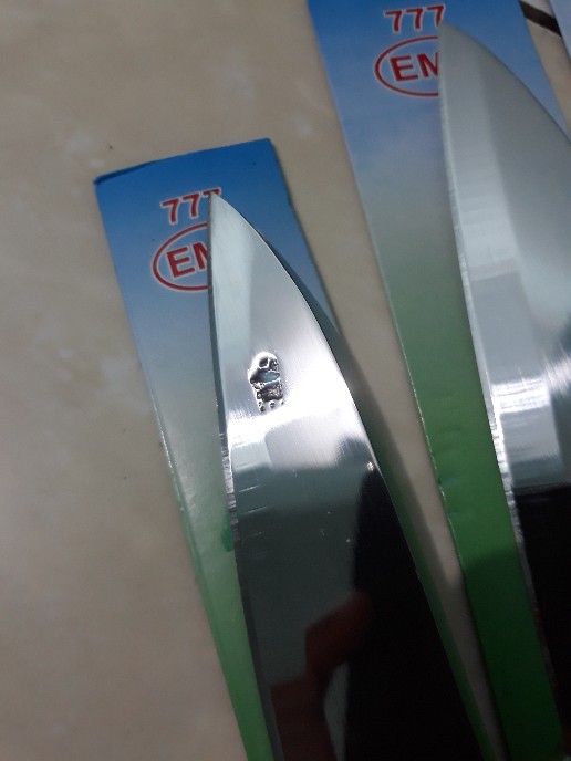 Pisau Dapur Set Stainless Steel Lancip/ Chef Knife Gagang Isi 3 Ukuran 5 6 7