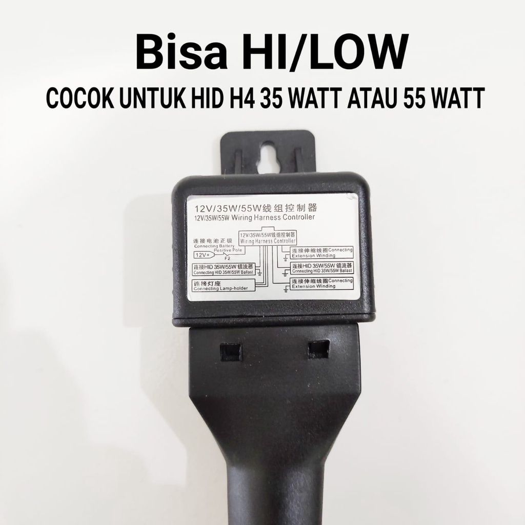 KABEL RILAY SET HID UNIVERSAL H4 H1 H11 H7 CABANG 2