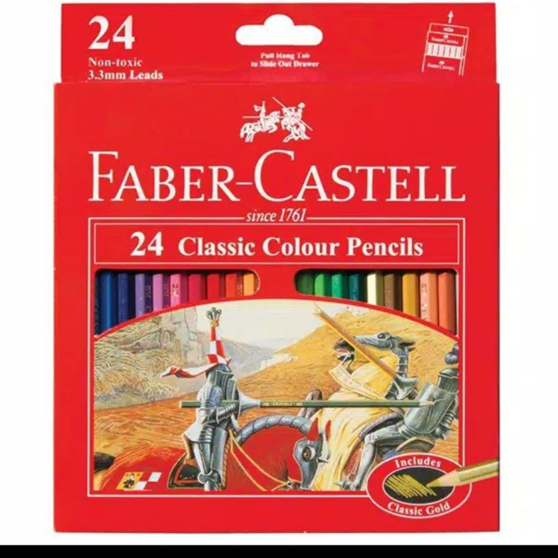 

Pensil Warna FABER CASTELL Classic 24 Warna Panjang