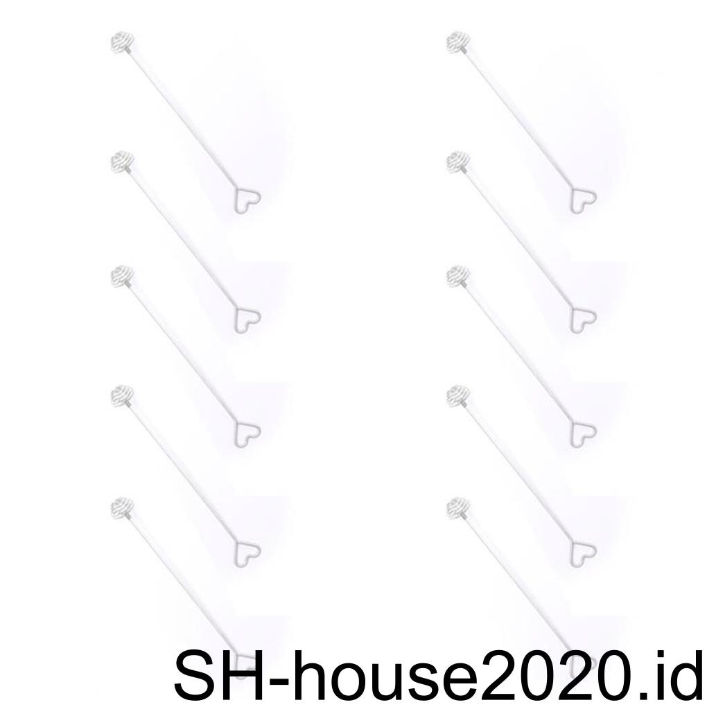 (house2020) 10pcs Sendok Madu Bahan Stainless Steel