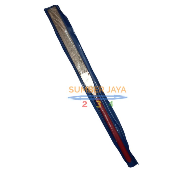 Kikir intan diamond gepeng 5mm / kikir gagang karet gepeng TERMURAH