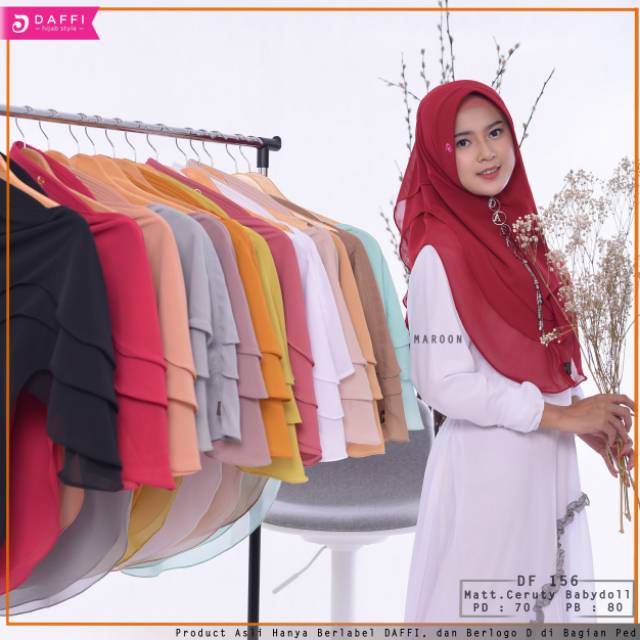 HIJAB DF 156 ORI DAFFI