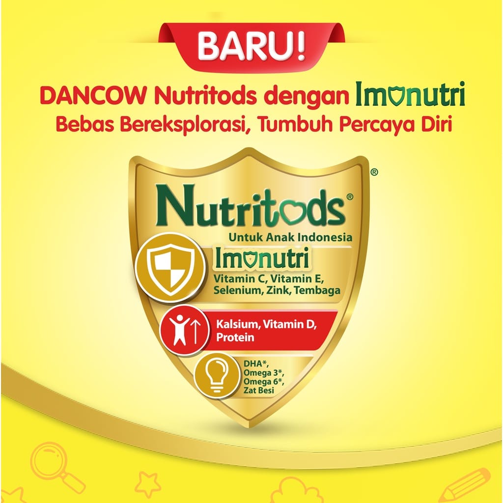 DANCOW  1+ 3+ FORTIGO VANILA MADU COKELAT INSTANT 780GR 1 KG