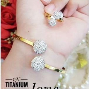 Titanium Gelang cincin a398