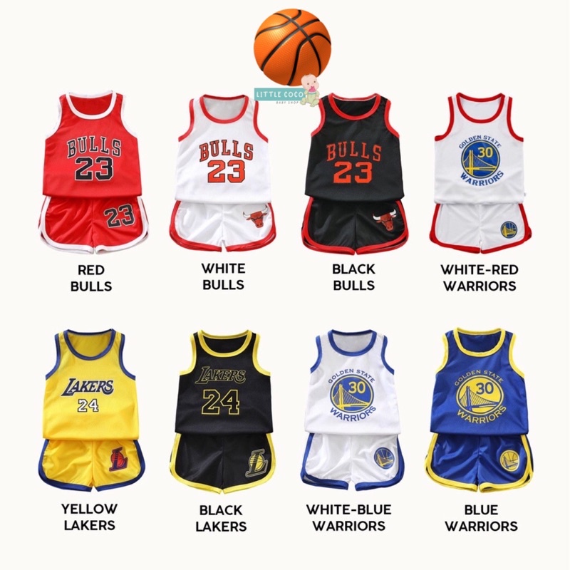 littlecoco baju basket anak   jersey premium impor   baju bola olahraga