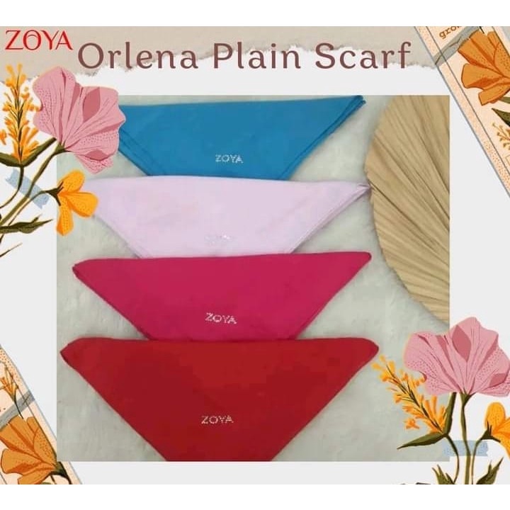 Zoya Hijab Orlena Sparkling Scraf Polos Segiempat