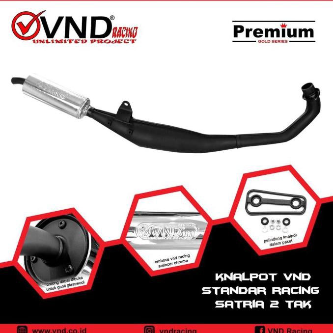 Diskon Knalpot Vnd Standar Racing - Satria R 120 2T / Ru 2 Tak - Hiu / Lumba Sale
