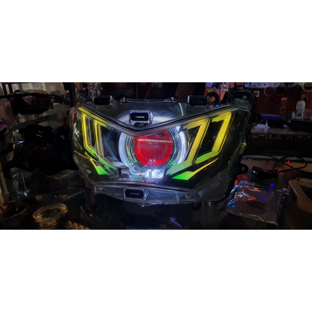 PAKET KEREN BILED NEW NMAX 1 MATA + HEXAFRAME 3D RGB ANDROID