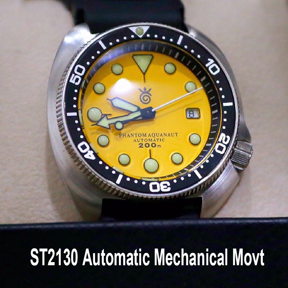 Jual Retro Skx Sports Watch Men St2130 Automatic Mechanical Wristwatches 0m Diver Watches 44mm Luminous Shopee Indonesia