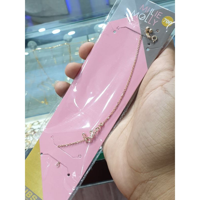 gelang serut emas 700 nori BELIEVE