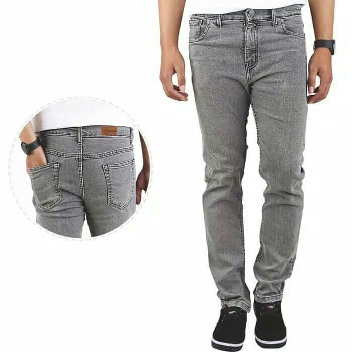 Celana Jeans Pria Slimfit Hitam