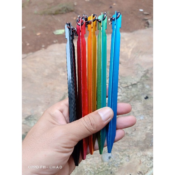 Pasak Tenda Flysheet Camping Outdoor Alloy