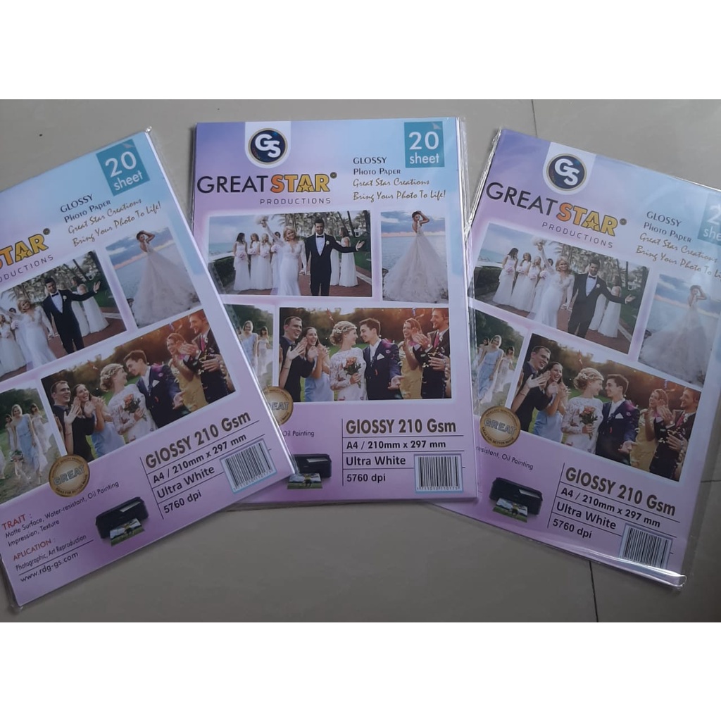 

photopaper 210 great star isi 20