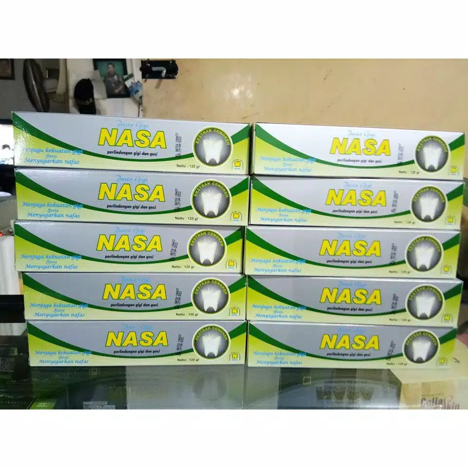 Pasta Gigi Nasa Original 100% Pemutih Gigi Kuning dan Flak