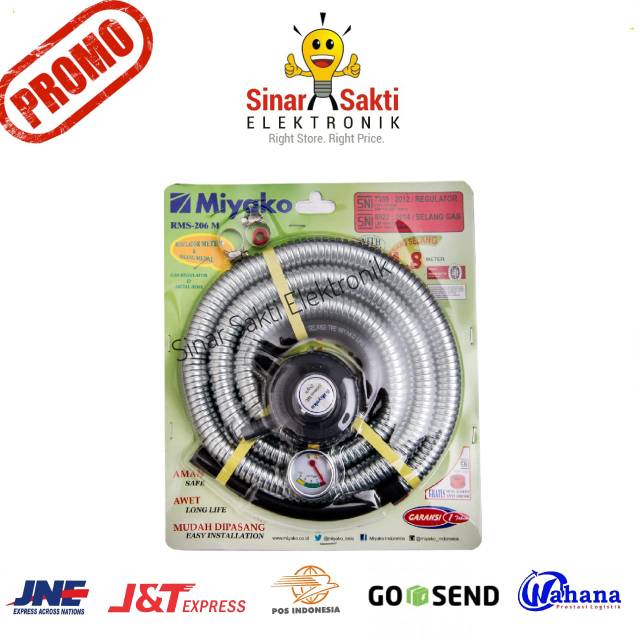 MIYAKO RMS-206 / SELANG / REGULATOR / KLEM / regulator selang set promo murah