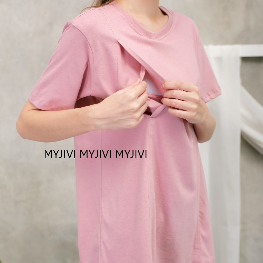 MOMMIES T'SHIRT BY MYJIVI (BAJU KAOS LENGAN PENDEK MENYUSUI)