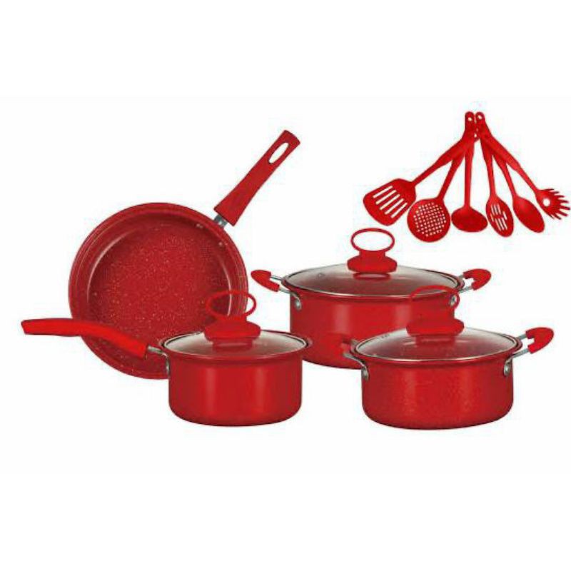 Panci Set + Spatula  + telenan/ Cookware Set 15 pcs