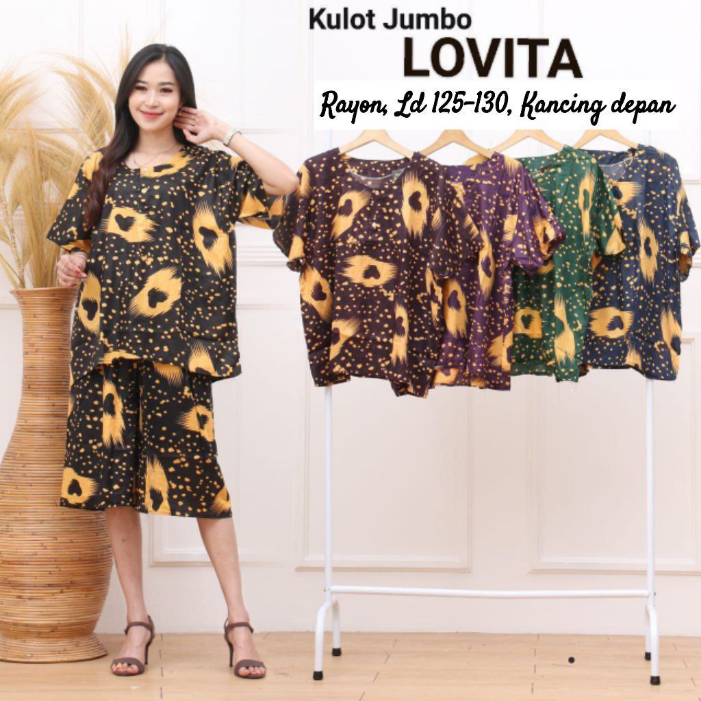 Daster Jumbo Kulot  Cabutan Busui Daster Jumbo Kekinian Santung Adem Daster Jumbo Batik Pekalongan