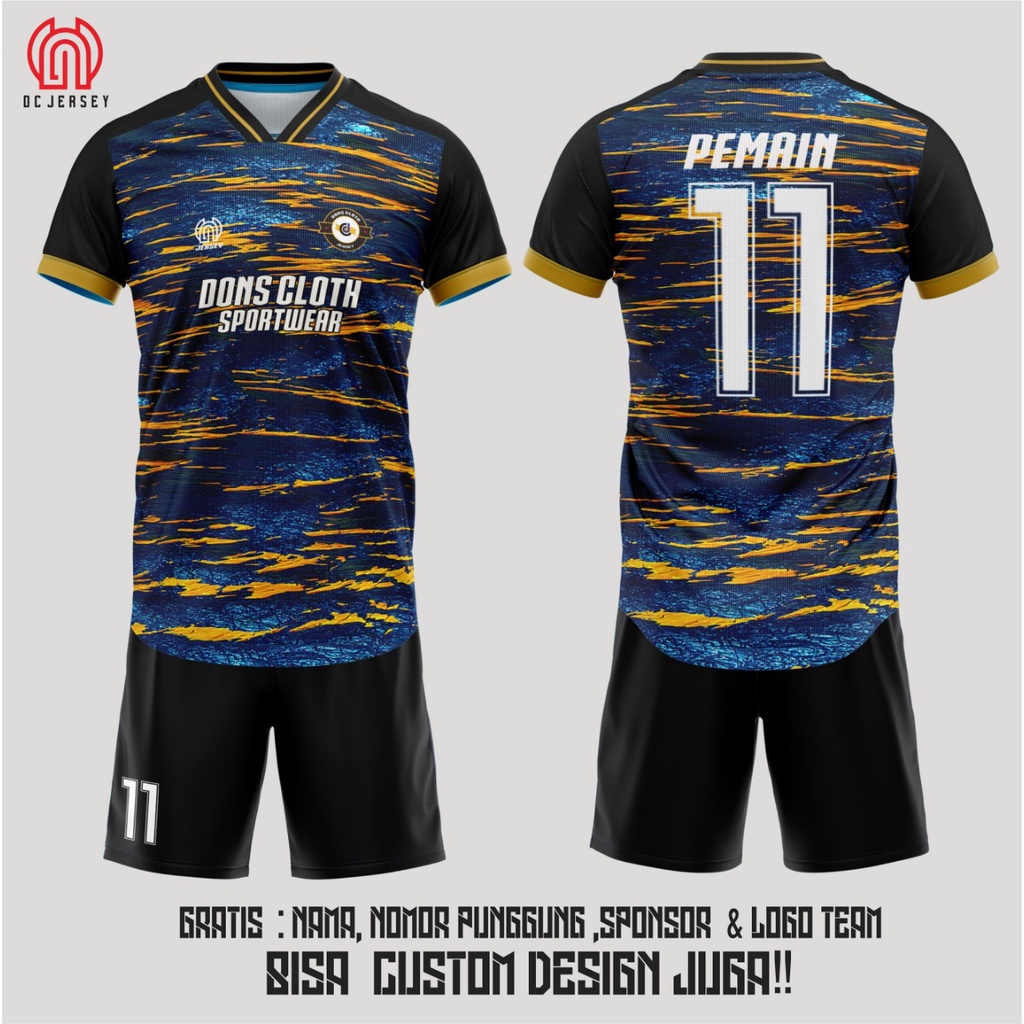 Jersey Futsal/Sepak Bola Custom Full Print Free Design