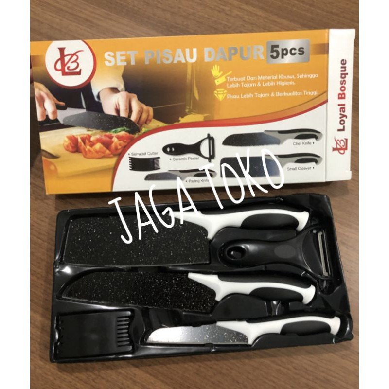 SET PISAU DAPUR / PISAU SET ANTI LENGKET /PISAU BATU MAIFAN