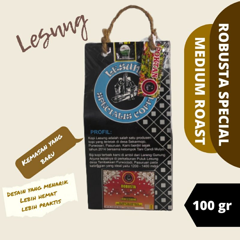 

Lesung Kopi Bubuk Murni Robusta 100 Gram | Kopi Organik SNI| Robusta I KOPI LESUNG I KOPI LESOENG l KOPI KAPITEN I KOPI PASURUAN