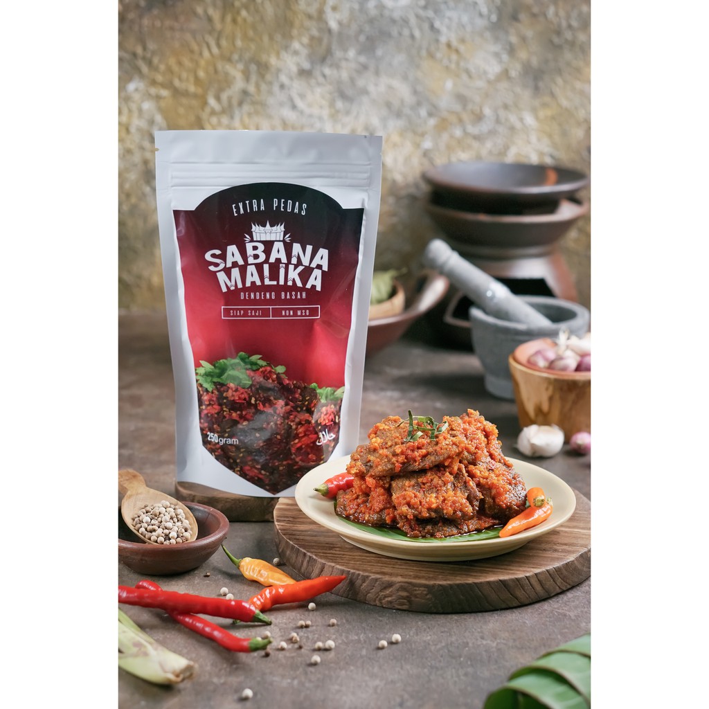 

[Extra Pedas] Dendeng Basah Balado Sabana Malika 250 gram