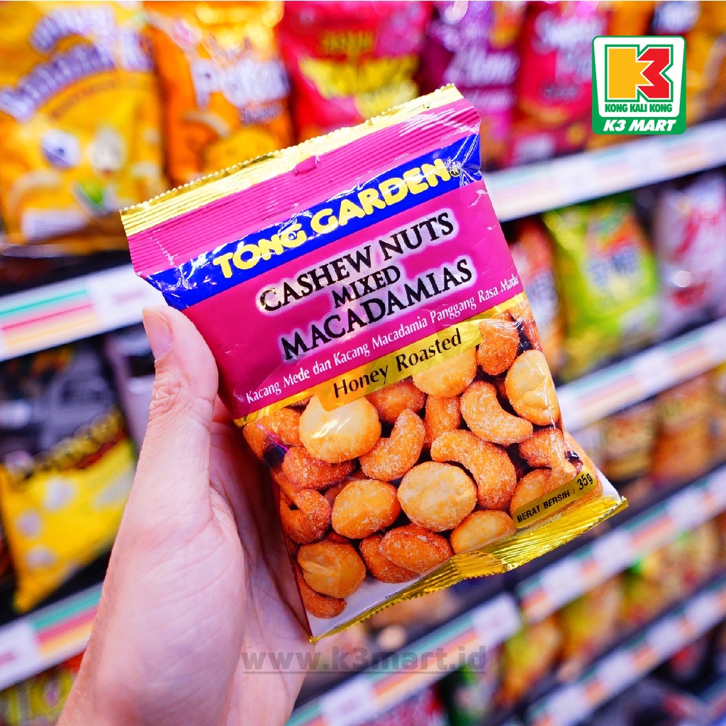 

Tong Garden Cashew Nuts Mixed Macadamias Honey Roasted 35gr