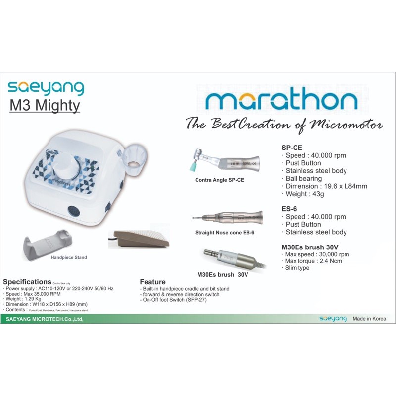 Jual Dental Mikromotor Micromotor MARATHON Indonesia Shopee Indonesia