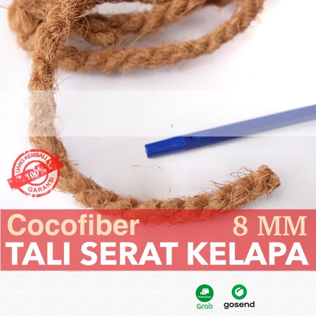 Tali Sabut Kelapa 8mm Meteran Tali Serabut Kelapa Tali Cocofiber Berkualitas