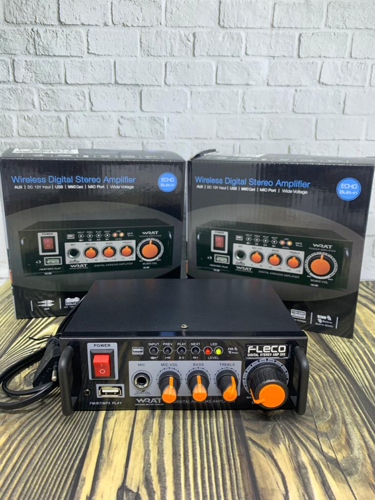 (COD) AMPLIFIER FLECO FLECO D05 WIRELESS DIGITAL KARAOKE STEREO POWER BASS &amp; TREBLE