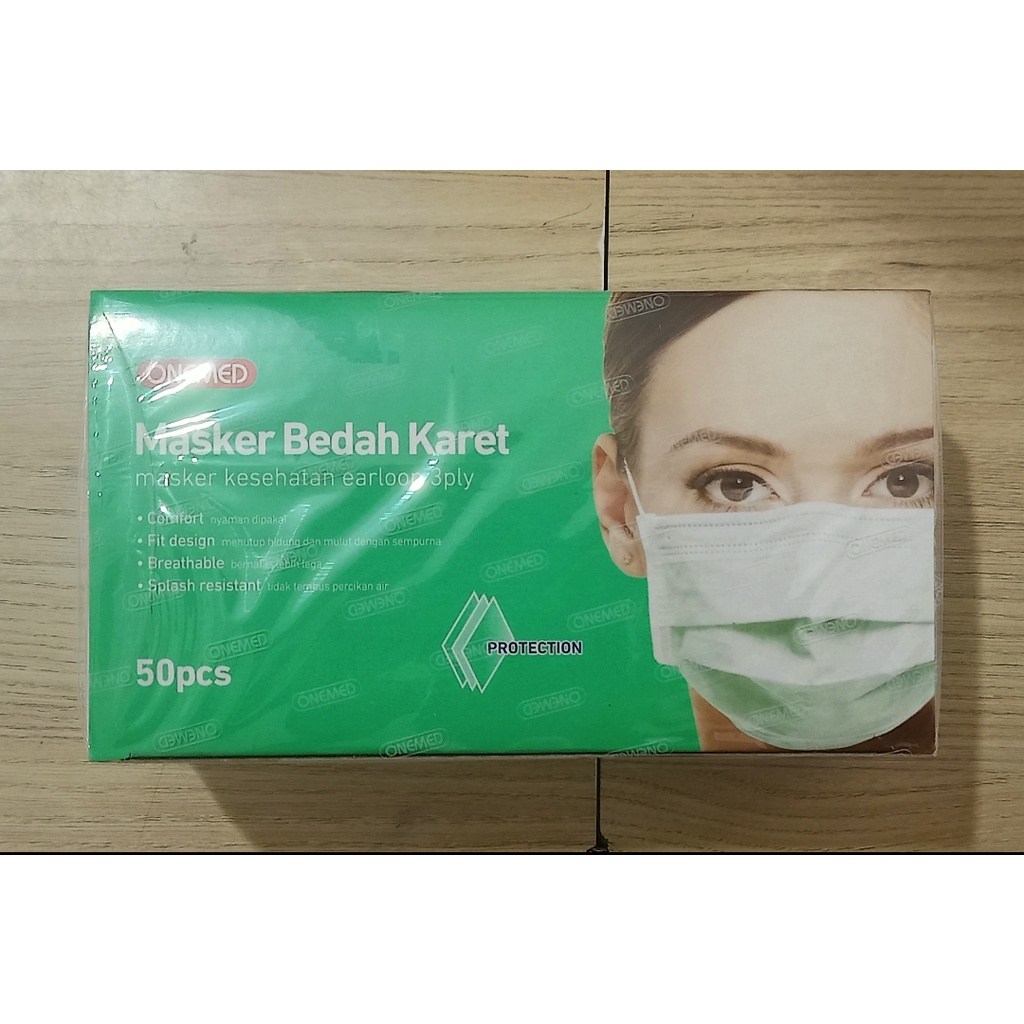 Masker bedah karet earloop - Box onemed