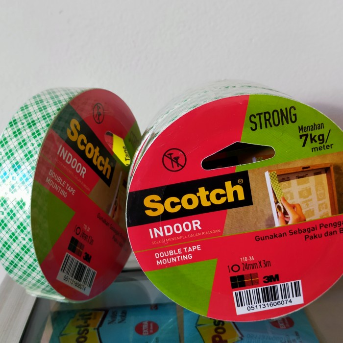 

Terlaris Double Tape Foam Mounting Scotch 24Mm X 3M Bagus