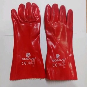 Sarung Tangan Merah PVC 16 Inch / Sarung tangan Chemical / Sarung Tangan kimia