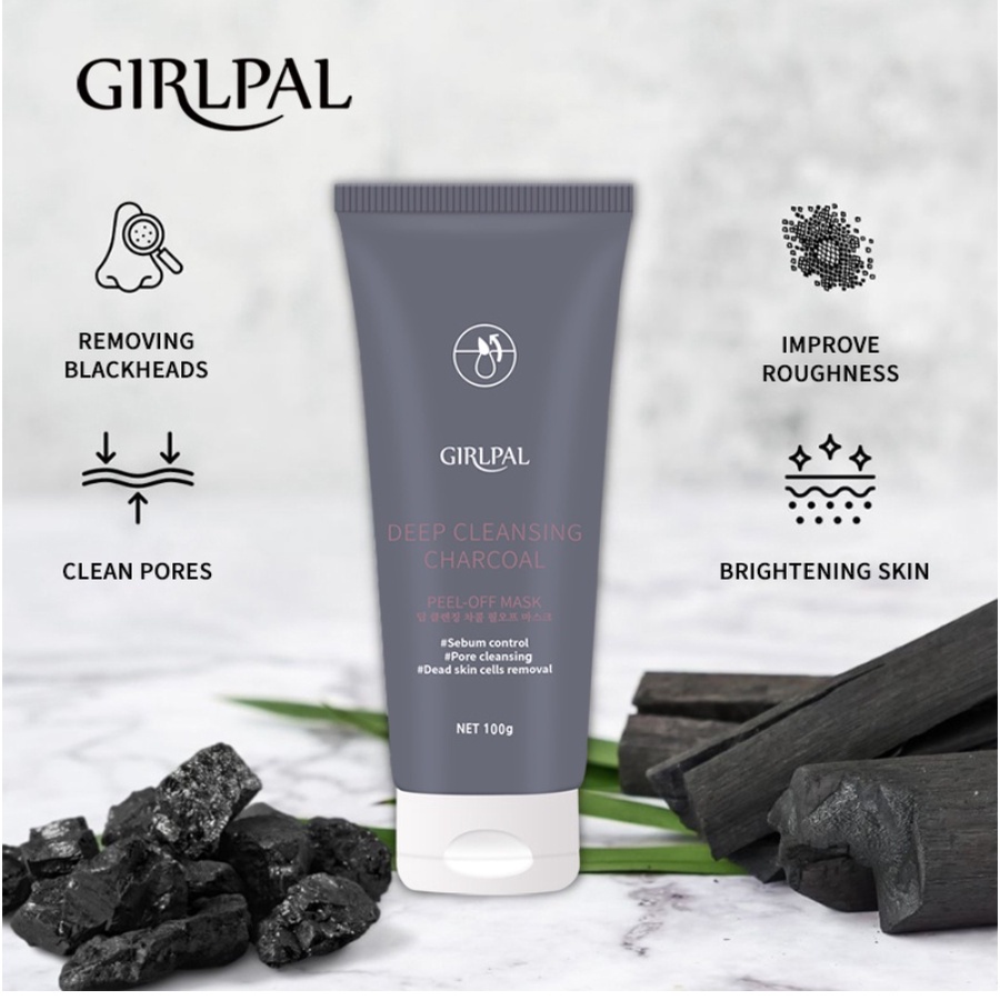 GIRLPAL Charcoal Blackhead Remover Mask 100g Peel Off Mask