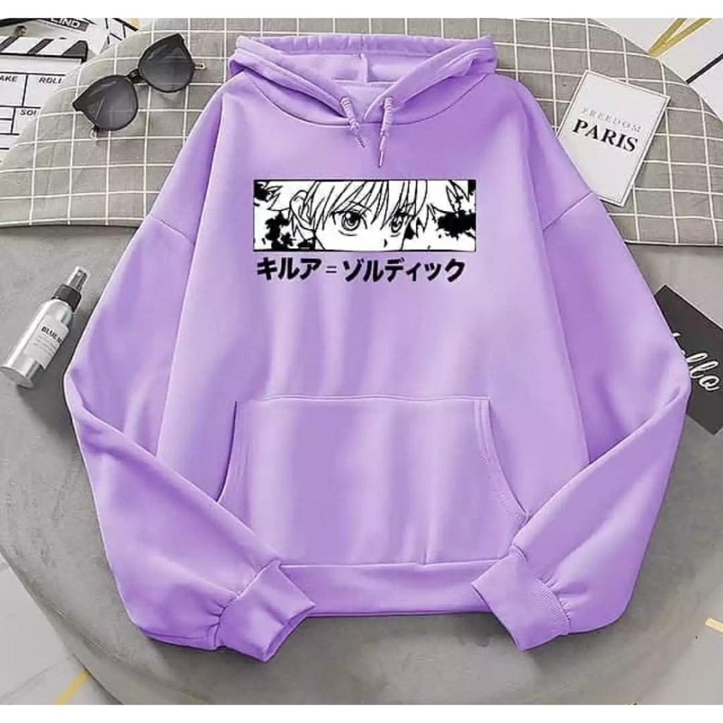 ANIME HOODIE UNISEX KILUA AESTHETIC TEBAL HALUS TERBARU,