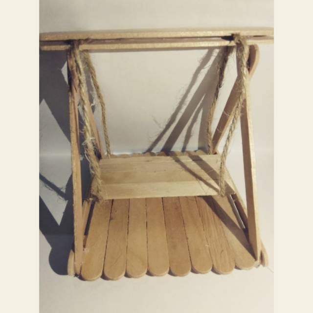 Miniatur ayunan (mainan hamster, dan hewan kecil) Tugas prakarya