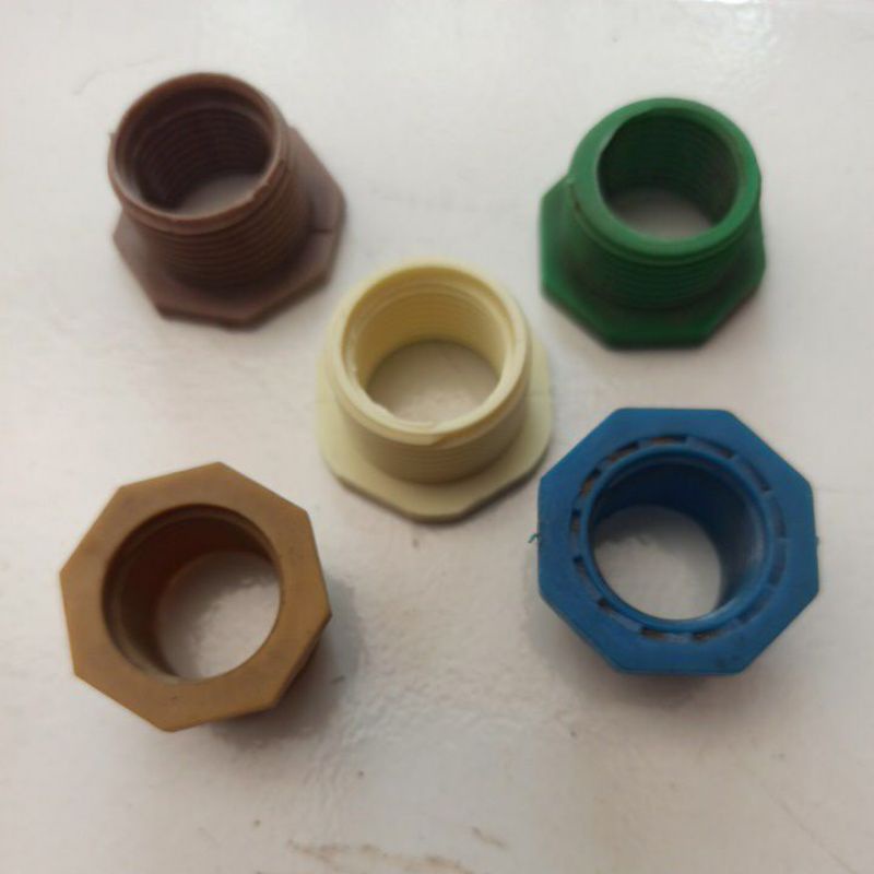 sambung verlop vlok ring drat dalam 1/2 drat luar 3/4 pvc
