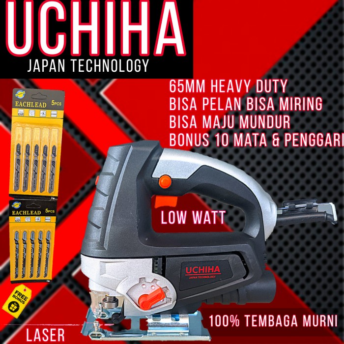PROMO mesin gergaji triplek gergaji kayu jigsaw UCHIHA 55MM nikk