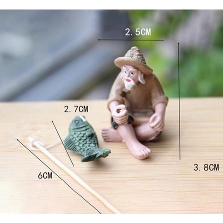 Miniatures - Fishing Old Man (3 item)