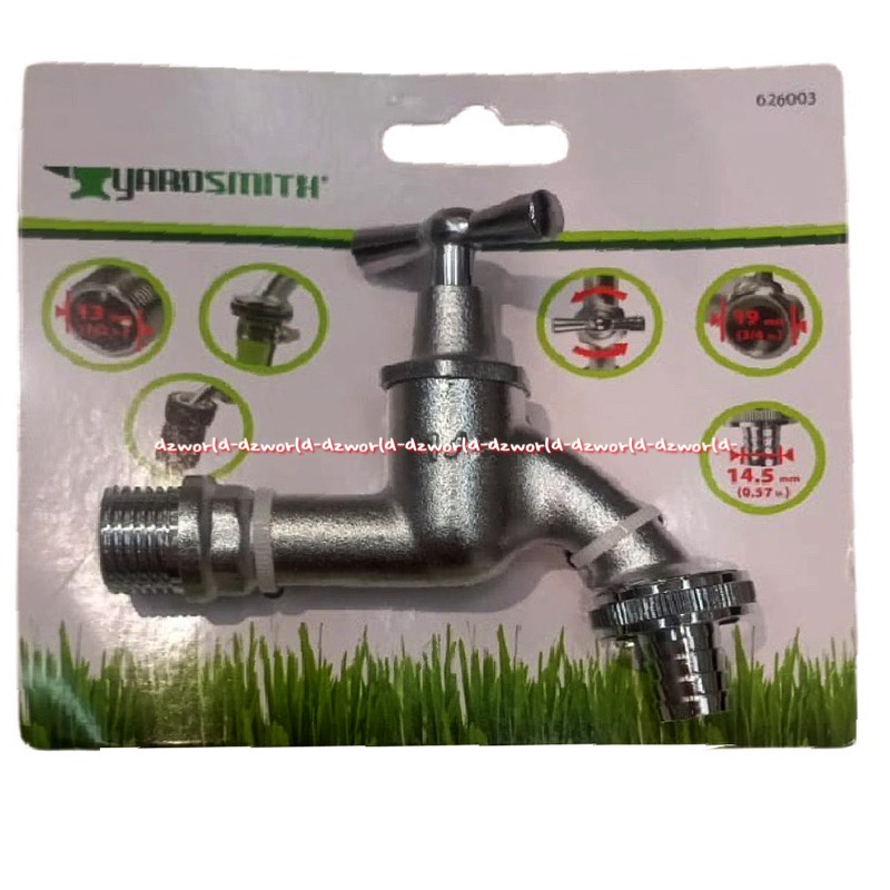 Yardsmith Keran Air 0.5 Coupling Silver Kran Ledeng Silver Classic Yard Smith Perak Klasik