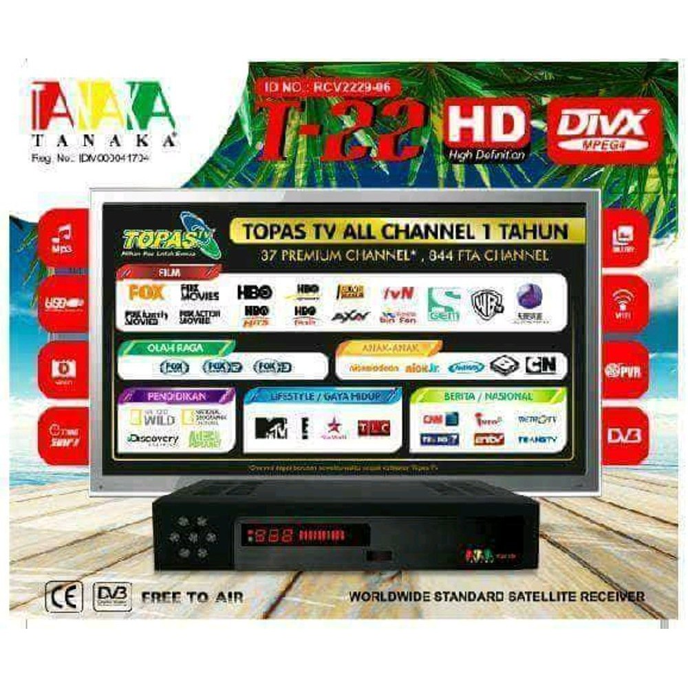 Receiver Parabola Tanaka T 22 HD Topas Limited