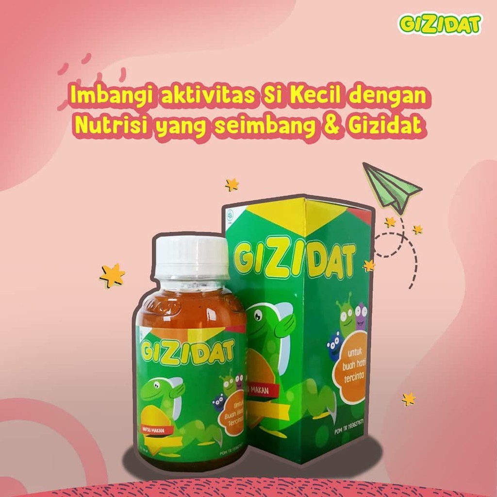 Gizidat Madu Herbal Penambah Nafsu Makan Anak Original [130 mL]