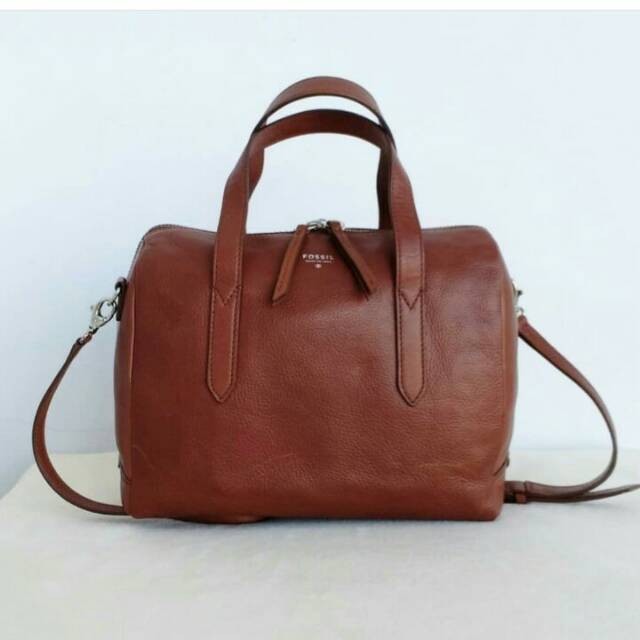 Minor scretch tas fossil sydney satchel bag