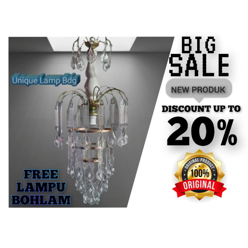 Lampu hias kristal/Lampu hias akrilik/Lampu dekorasi/Lampu hias gantung