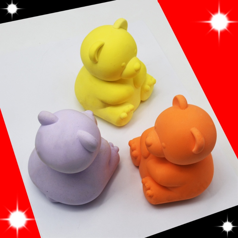 SIY  3D Bear Candle Mold Silicone Epoxy Molds Aromatherapy Plaster Resin Casting Mold